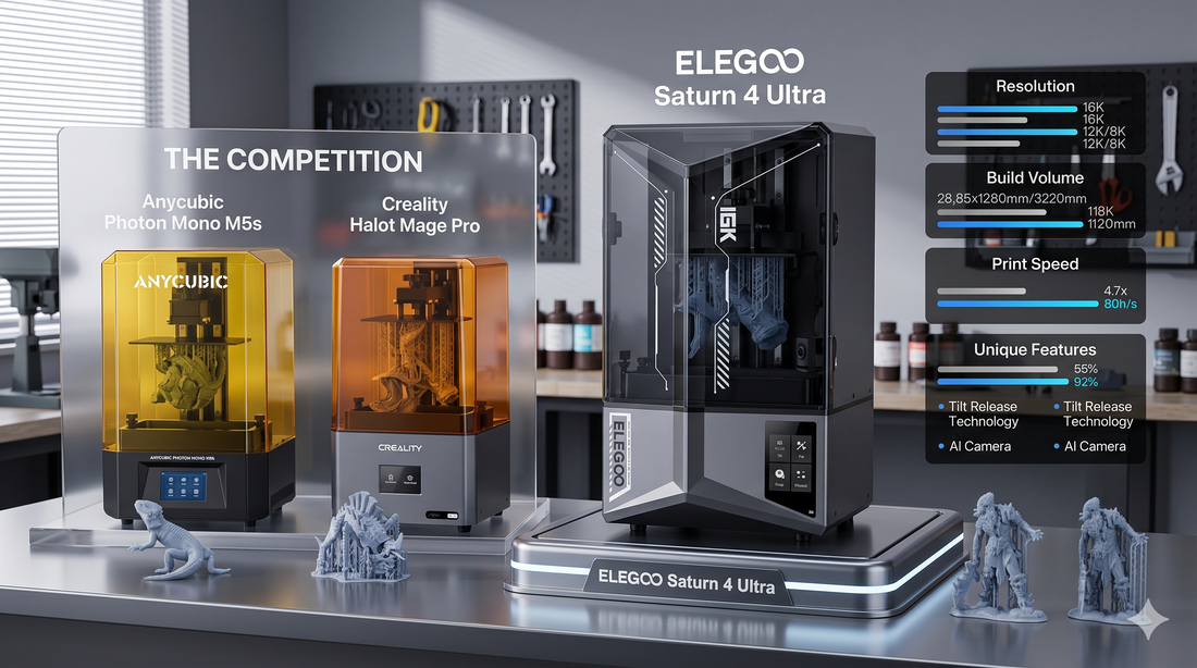 Elegoo Saturn Series vs. The Competition: Why it Wins the Mid-Range Resin Market