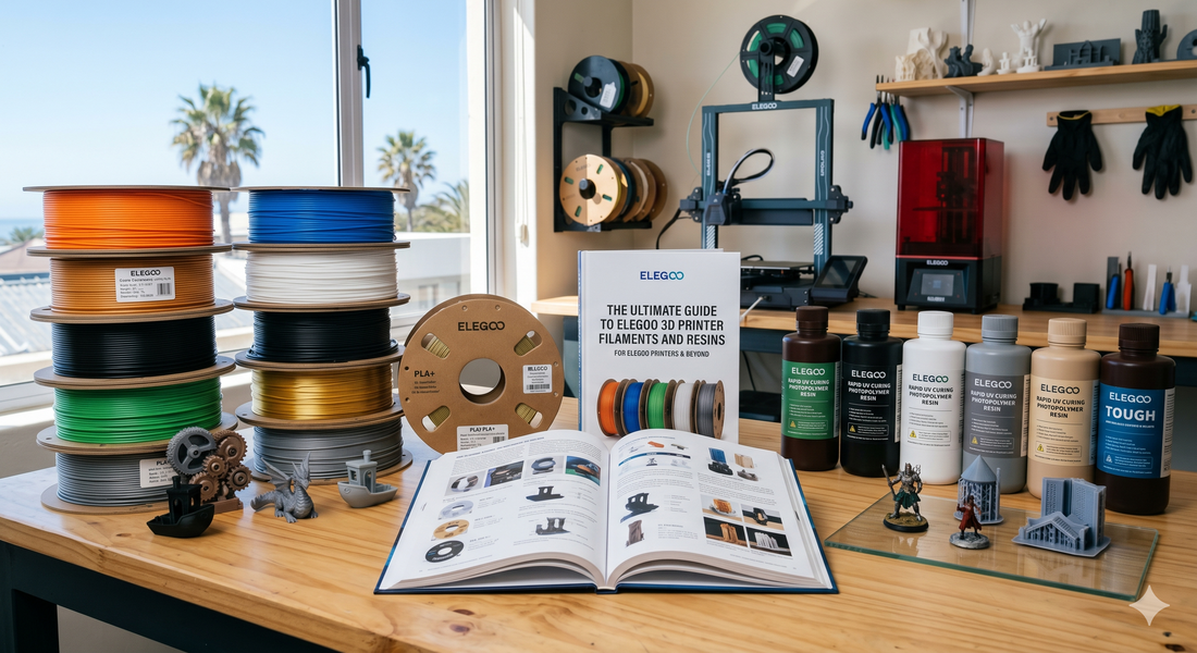 The Ultimate Guide to Elegoo 3D Printer Filaments and Resins