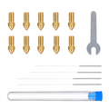 Neptune 4/4 Pro Multi-Size Brass Nozzle Kit