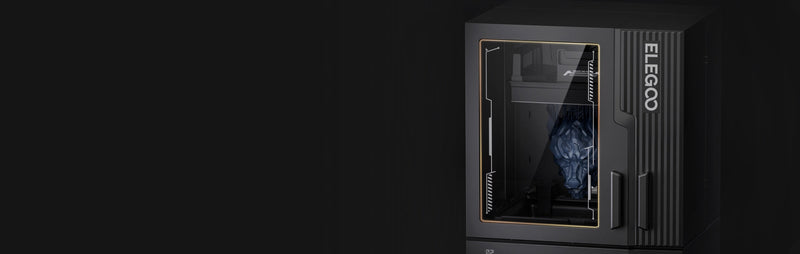 Transparent Viewing WindowEasily monitor your prints through the window — no need to open the door